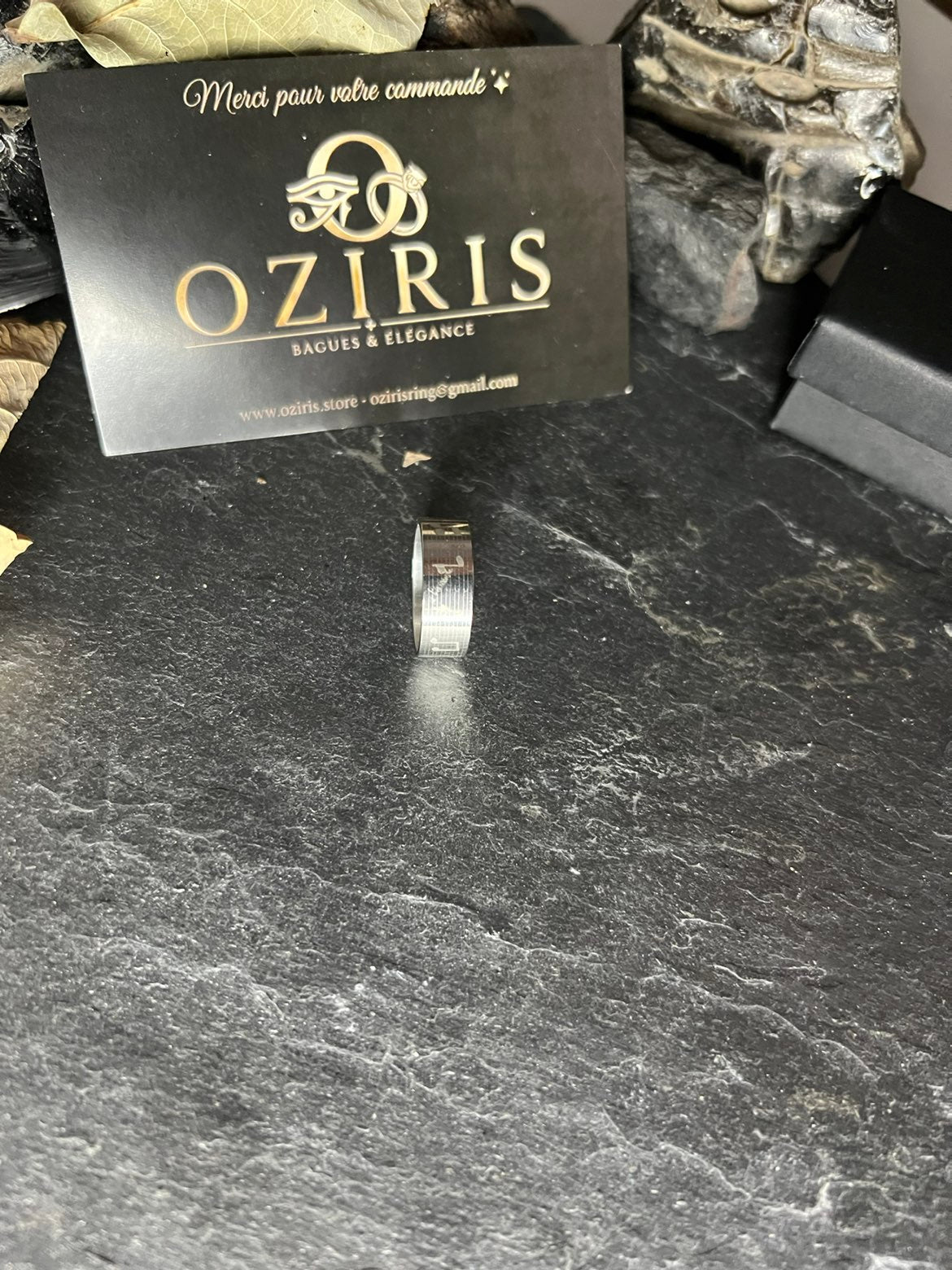 Bague Mélodie Gravée (Notes de Musique) – OZIRIS