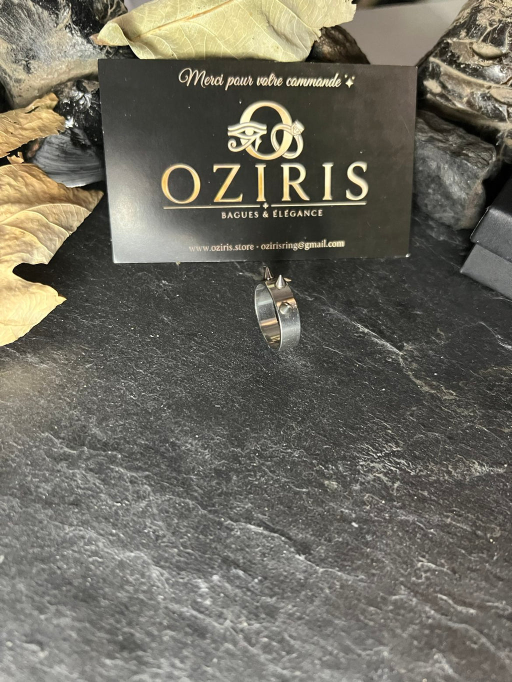 Bague Rock à Piques en Acier – OZIRIS