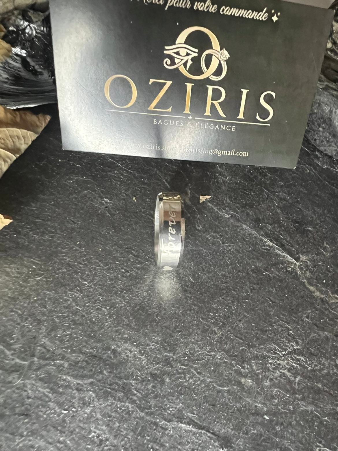 Bague Gravée "Forever" – OZIRIS