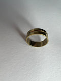 Bague en Acier Inoxydable - Or . Taille 17 à 21